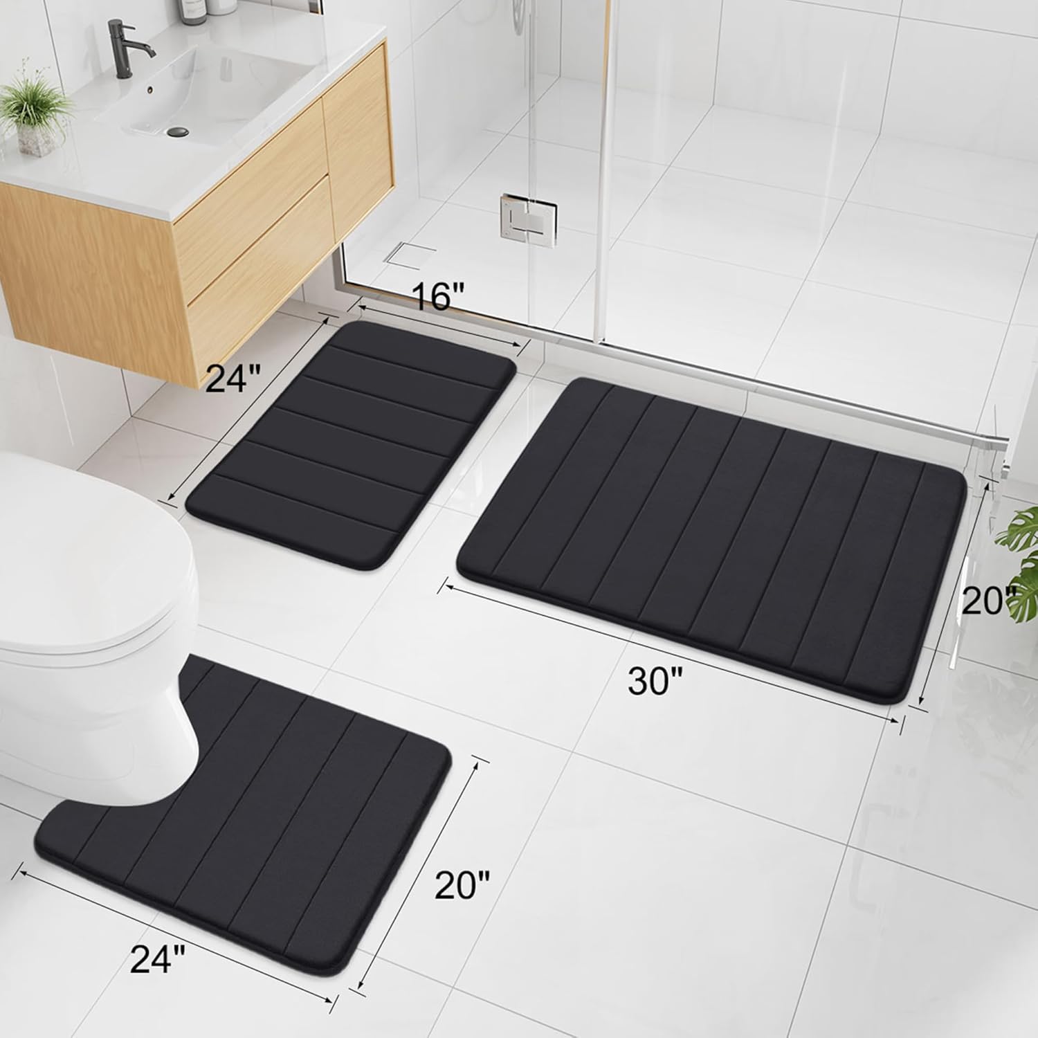 Thumbnail 2 de Buganda Memory Foam Bath Mat 30" x 20"