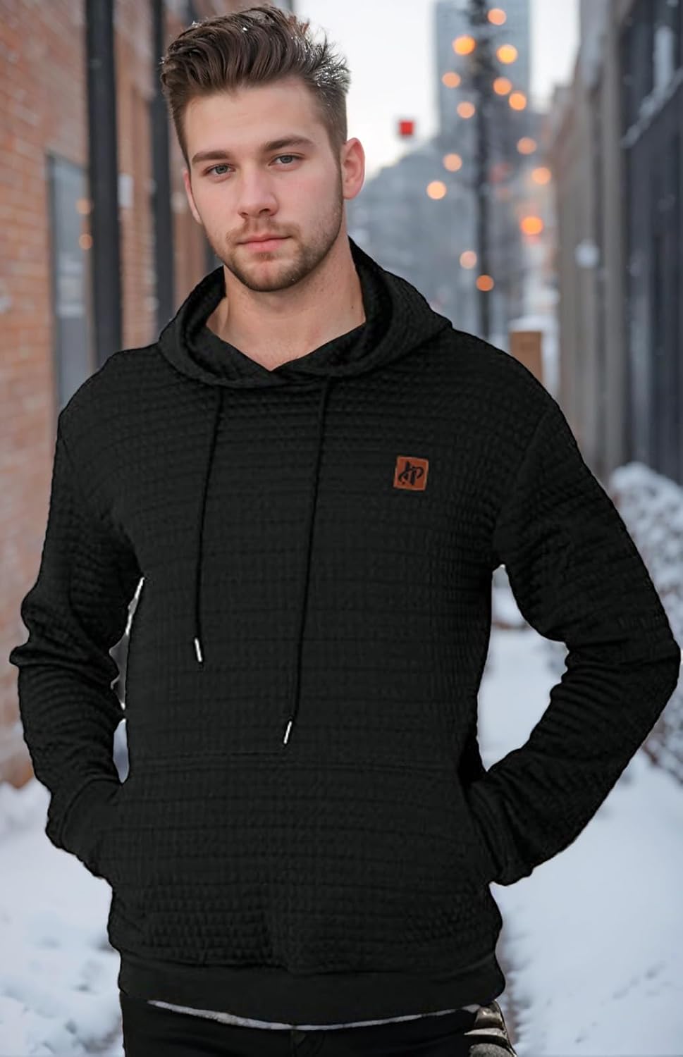 Thumbnail 1 de Furpazven Mens Hoodie Pullover Sweatshirt UK
