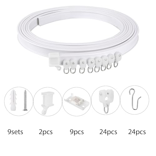 Thumbnail 1 de Yoowish 7M Curtain Rail Ceiling Track – Bendable, Flexible Solution for Room Dividers and Windows