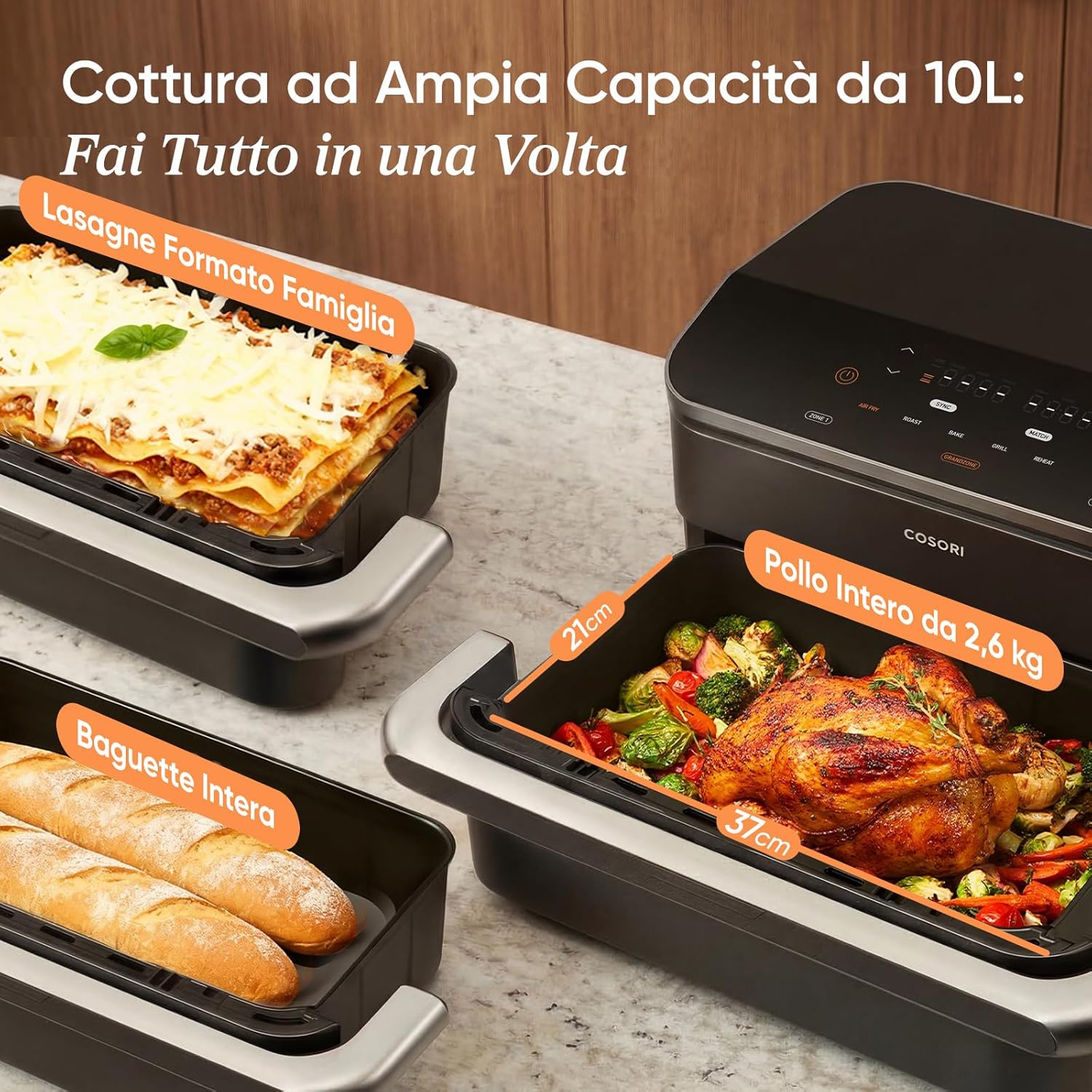 Thumbnail 4 de COSORI Friggitrice ad Aria 10 L TF-102S