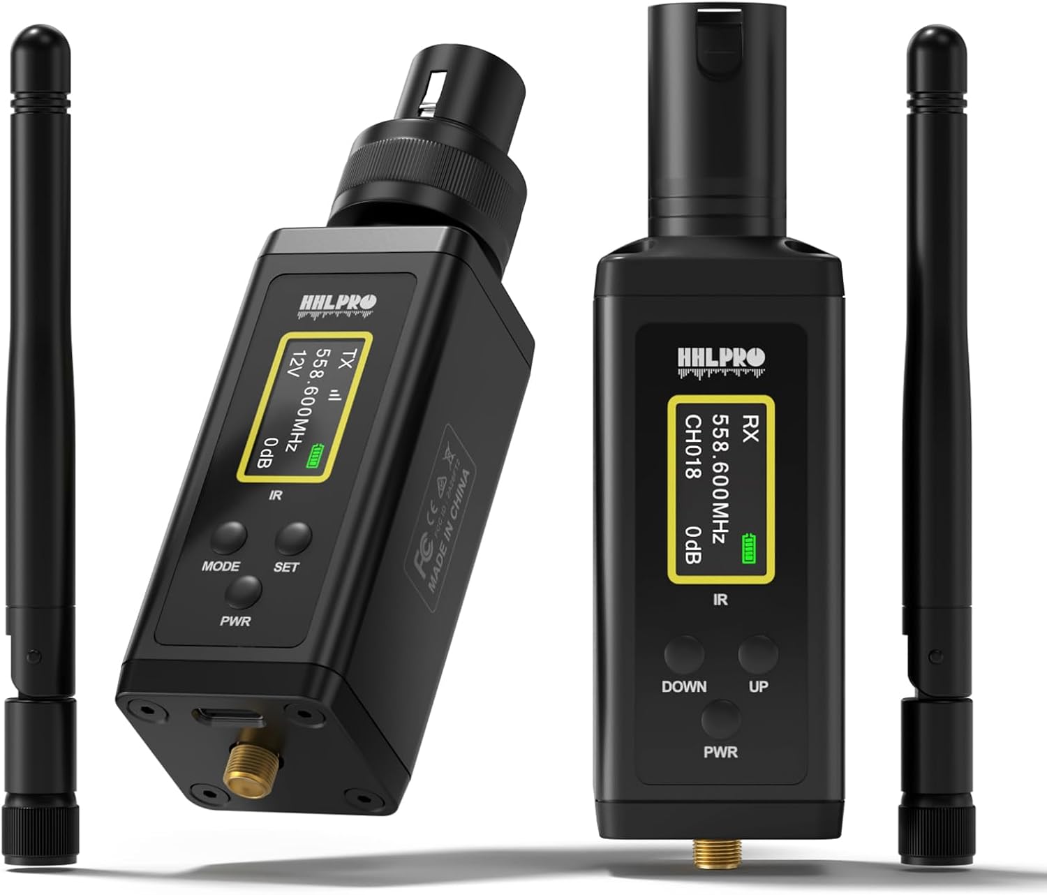 Detalle de HHLPRO Wireless XLR Transmitter-Receiver F30