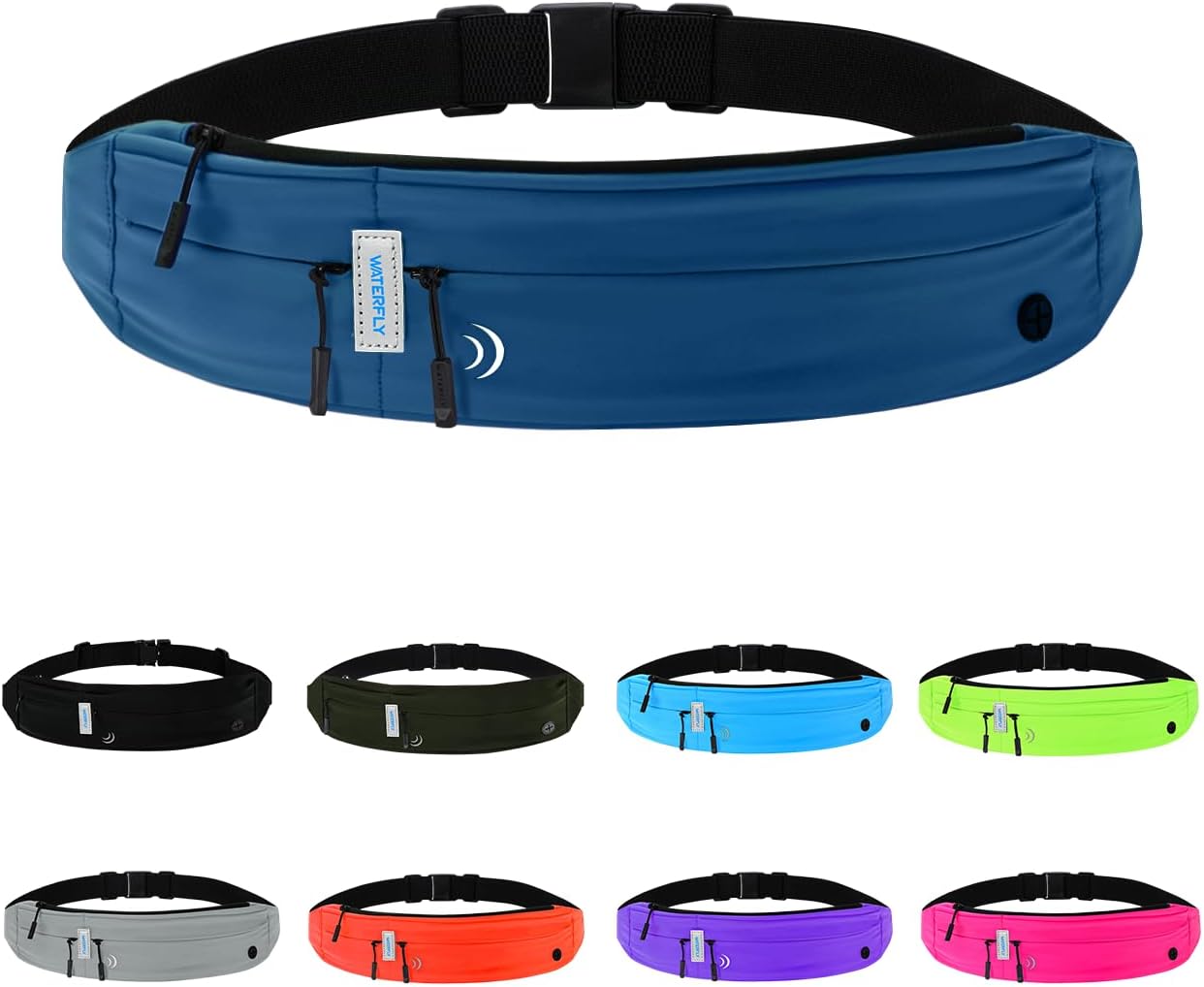 Detalle de Waterfly Running Belt Bum Bag waist pack for marathon, jogging and gym workouts
