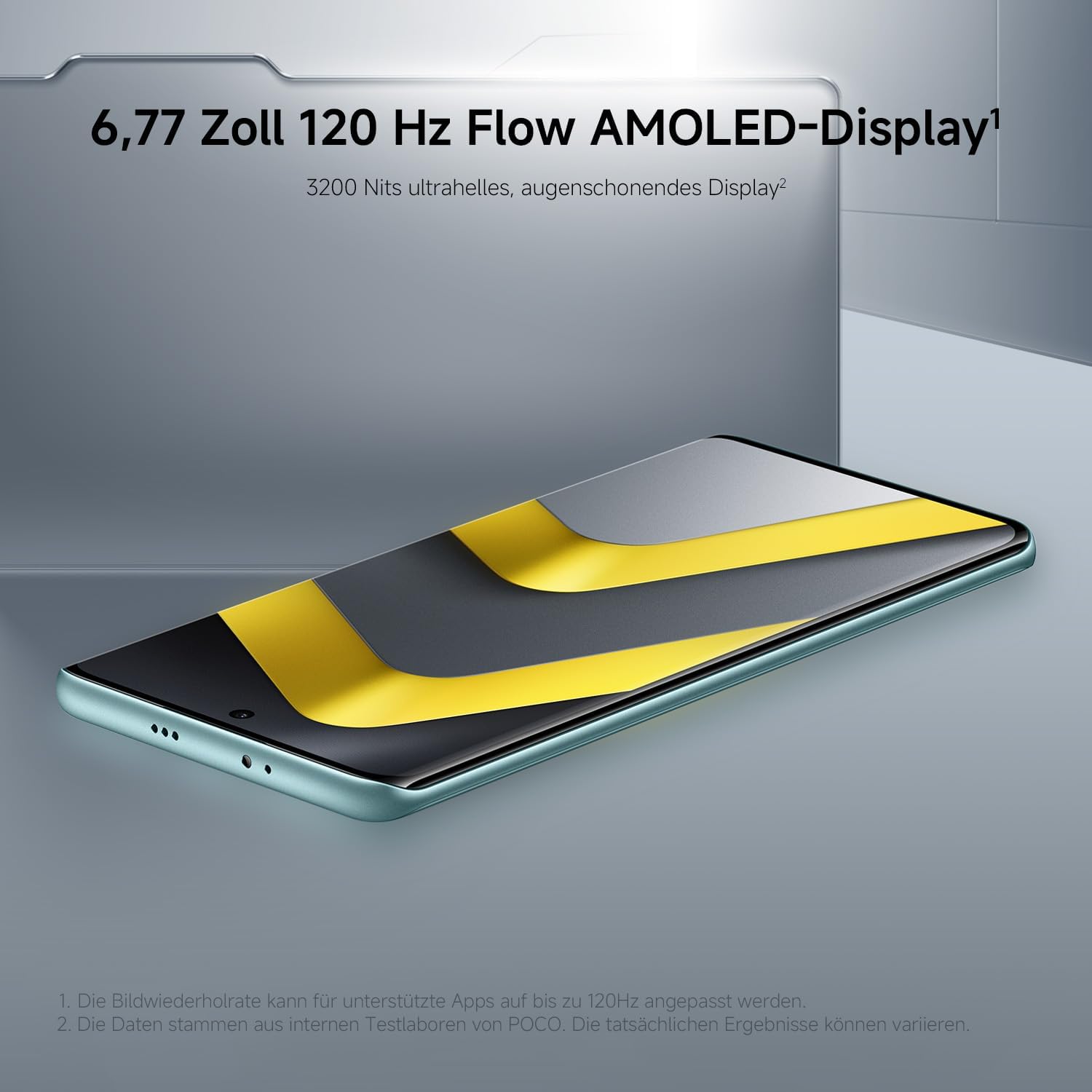 Thumbnail 6 de Xiaomi POCO M8 5G – 8 GB RAM / 256 GB, 6,77" 120 Hz Flow AMOLED, Snapdragon 6 Gen 3, 50 MP KI-Dual-Kamera (Grün)