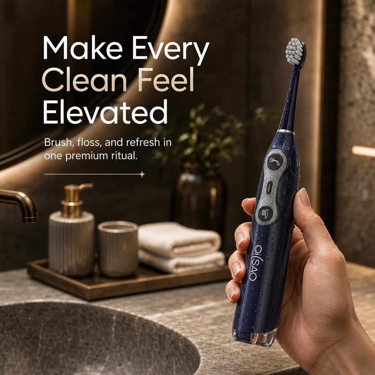 Thumbnail 4 de Electric Toothbrush with Water Flosser for Adults: 3-in-1 Sonic Brush & Floss Combo