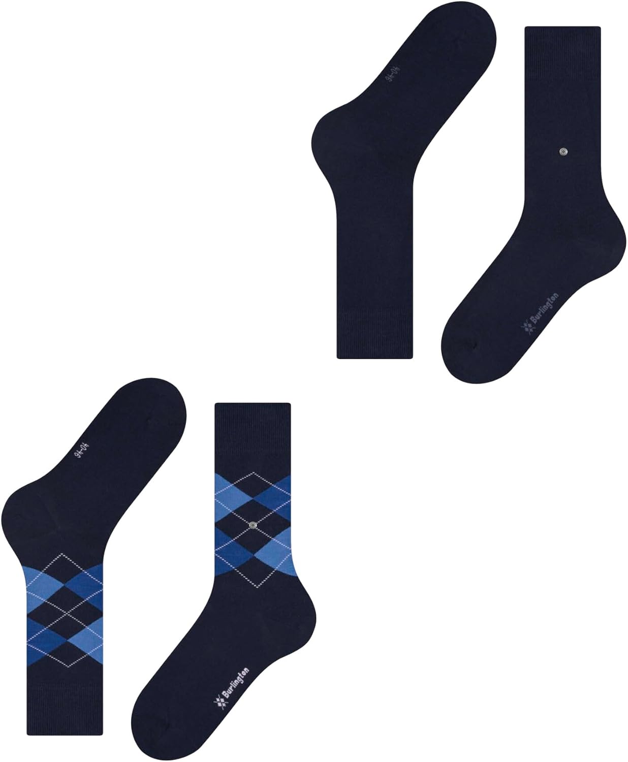 Thumbnail 5 de Burlington Homme Everyday Argyle Mix 2-Pack – Chaussettes respirantes en coton renforcé