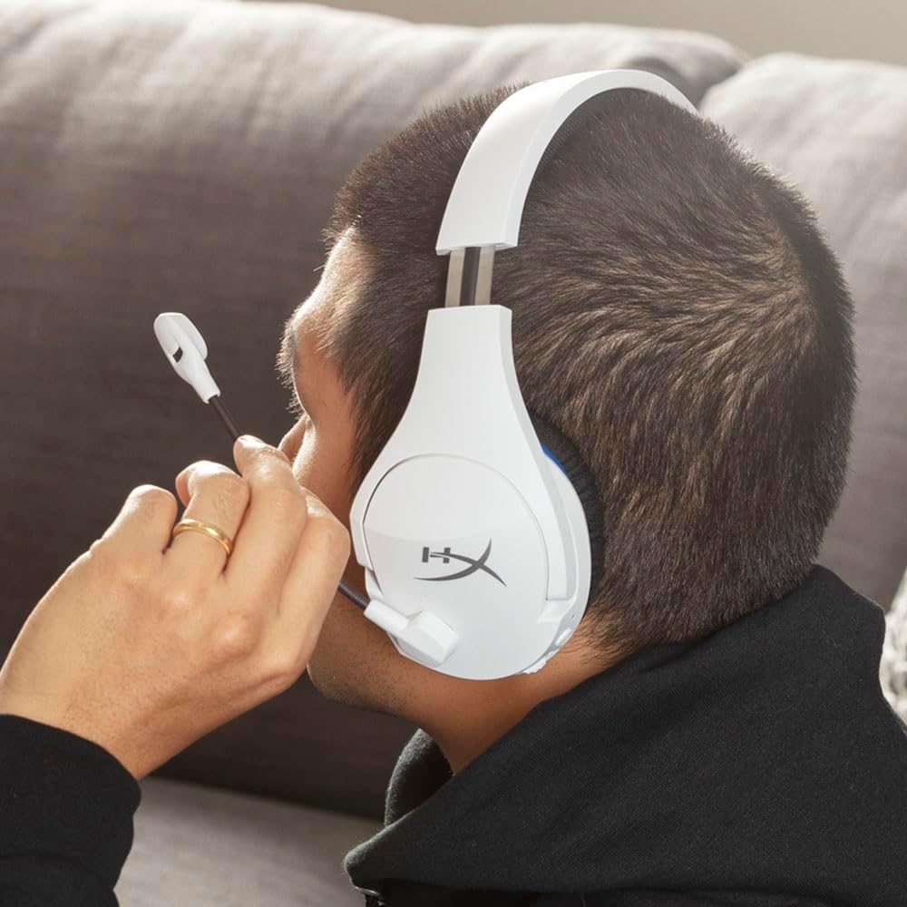 Thumbnail 3 de HyperX Cloud Stinger Core – kabelloses Gaming-Headset (2,4 GHz) für PS5, PS4 und PC, mit Mikrofon und Audiosteuerung, weiß