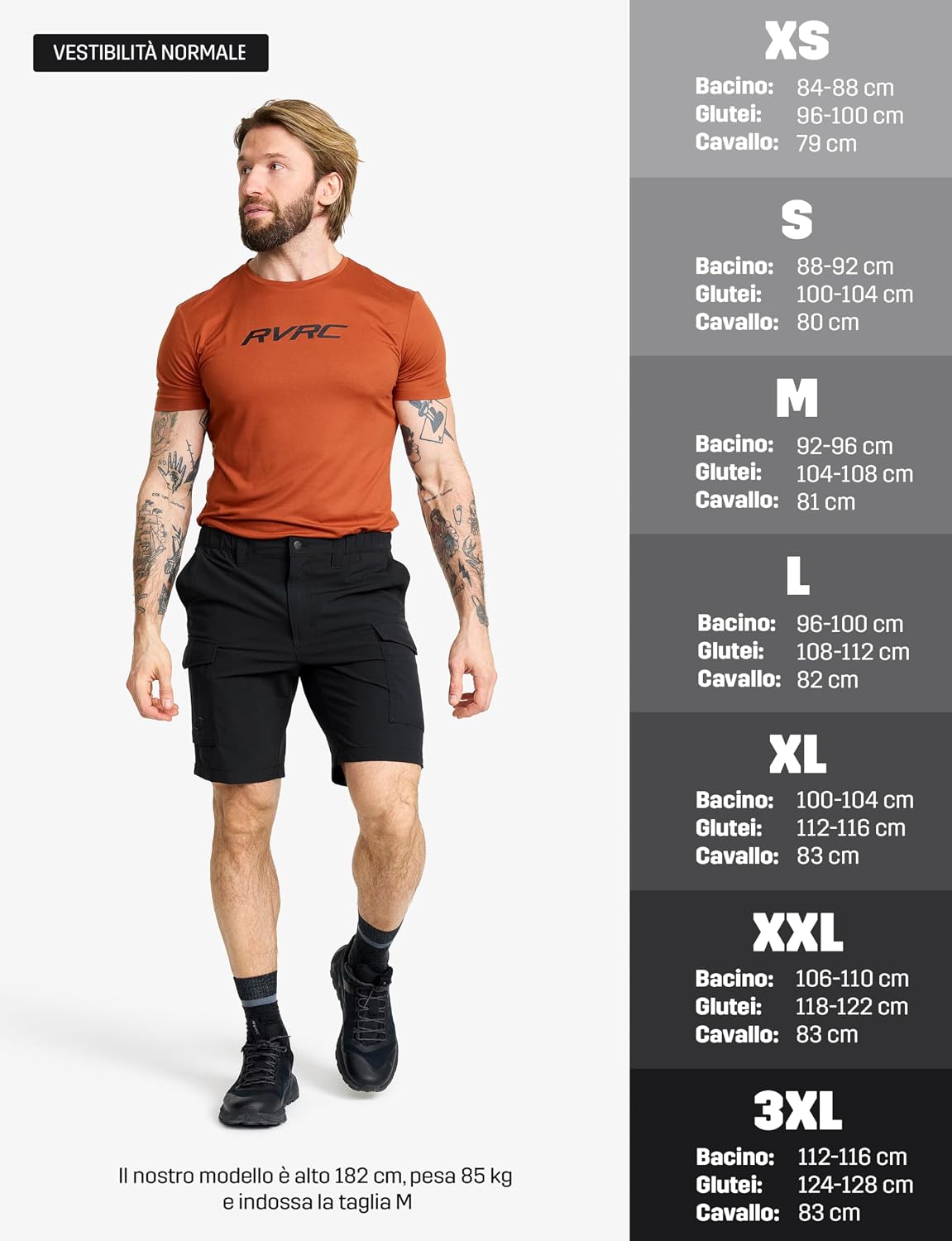 Detalle de RevolutionRace Adventure Cargo Stretch Shorts da uomo: pantaloncini trekking leggeri e pratici