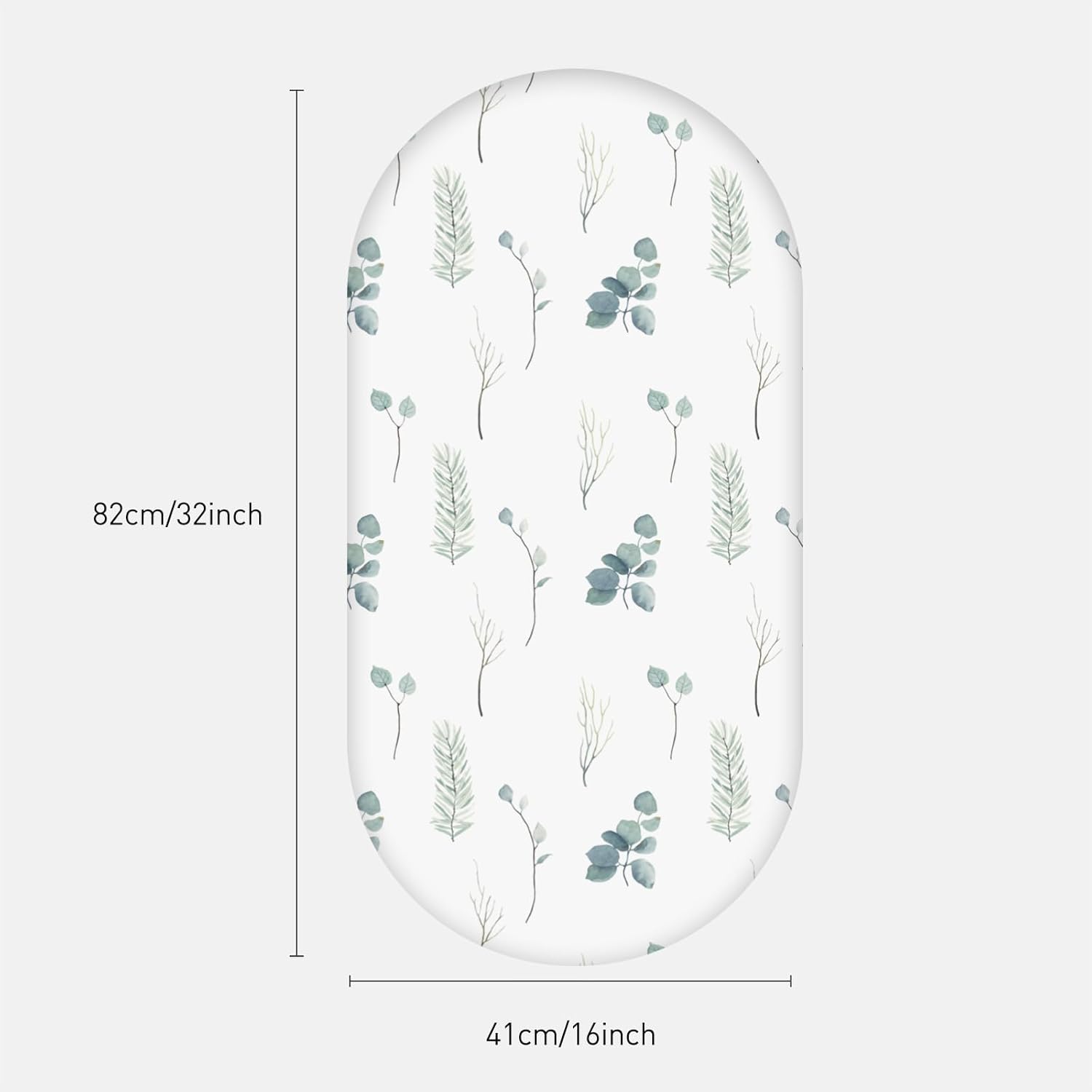 Thumbnail 3 de Moses Basket Sheets 82x41cm – 4 Pack Fitted Bassinet Sheets for Oval, Hourglass, Rectangle Cribs