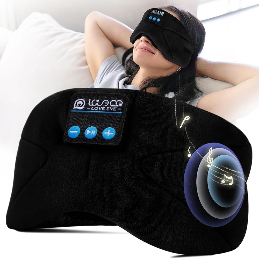 Thumbnail 5 de LOVE EYE Masque de Sommeil Bluetooth avec Écouteurs Sans Fil – Bandeau Audio 100% Occultant