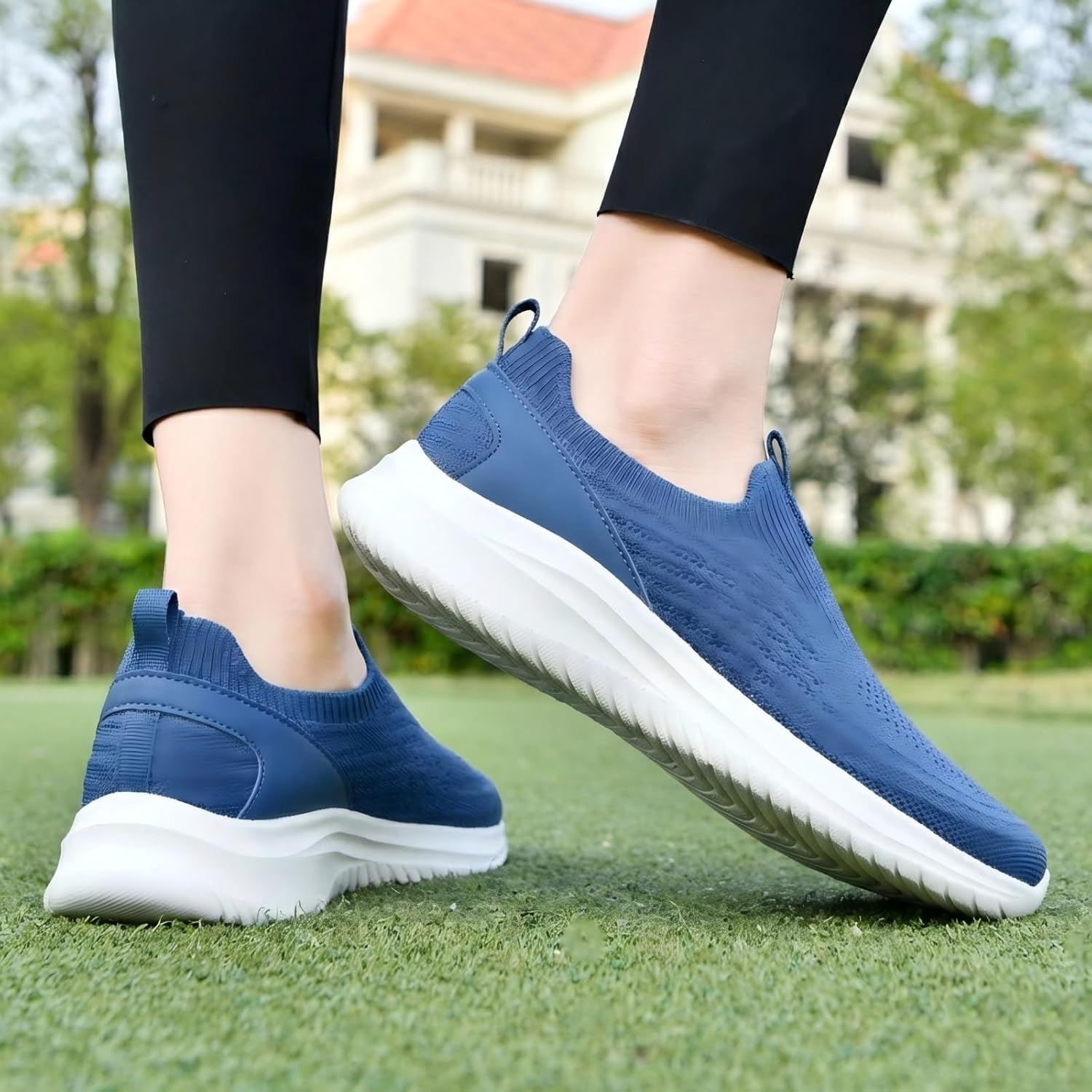 Thumbnail 1 de TIOSEBON Damen Walking Tennisschuhe – Leichte Slip-On Sneaker mit atmungsaktivem Mesh