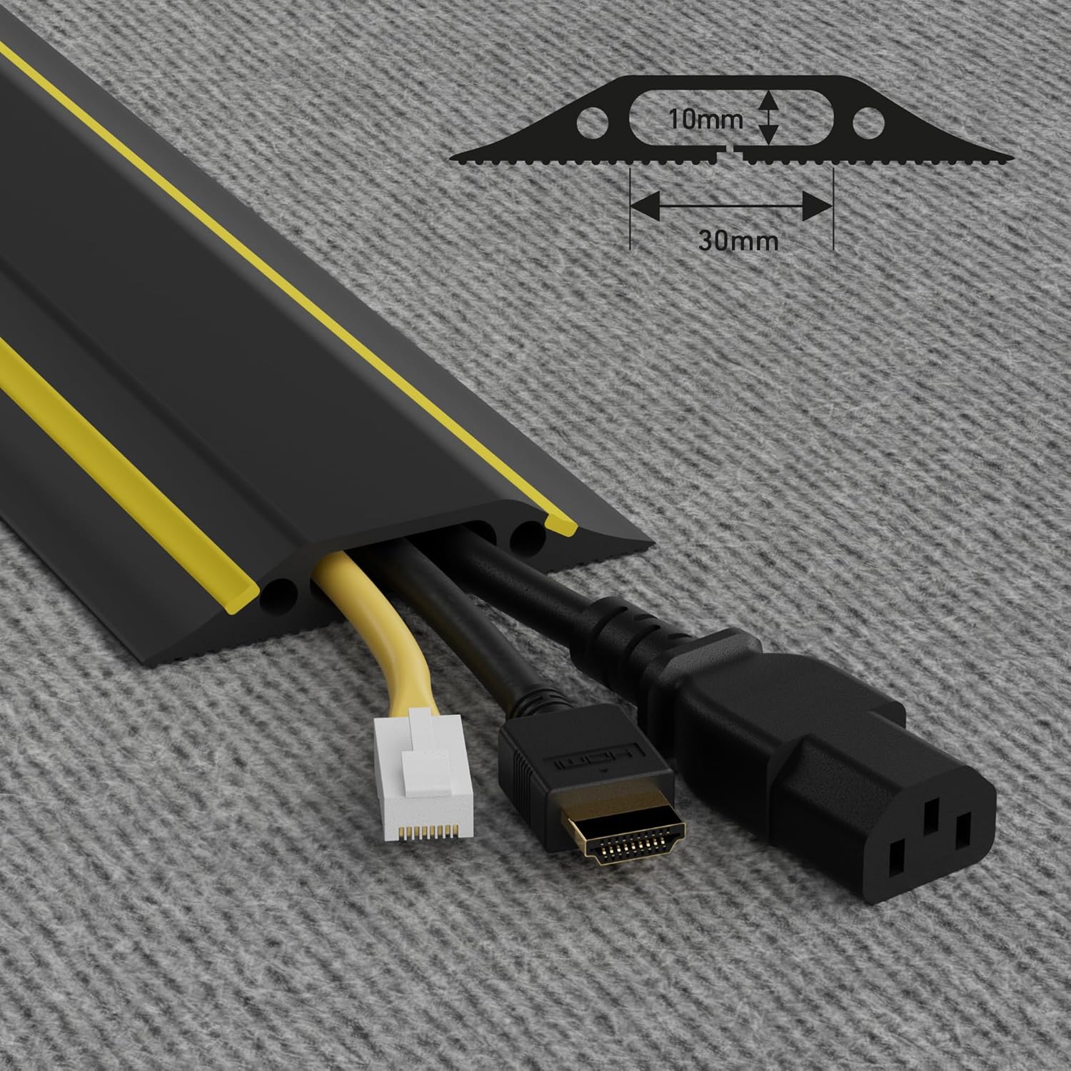 Detalle de D-Line FC83B canaleta de suelo 1,8 m