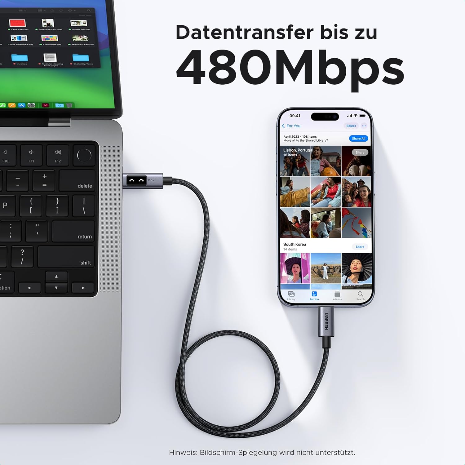 Thumbnail 4 de UGREEN UNO USB C Kabel 100W PD3.0