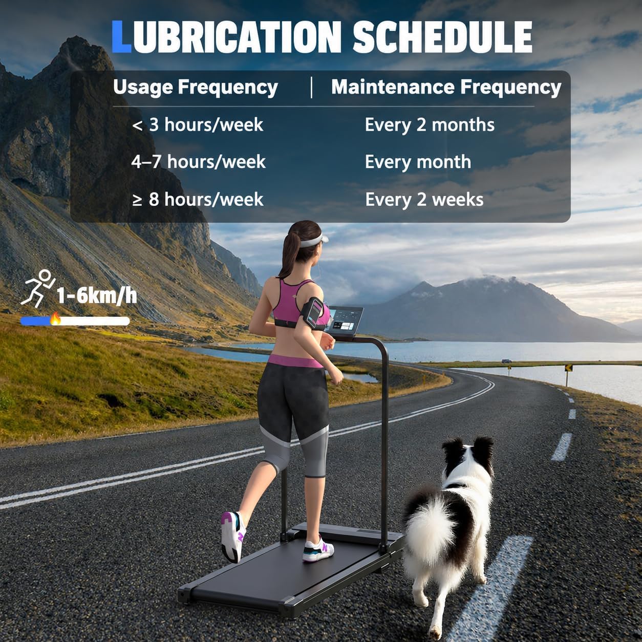 Thumbnail 4 de Chlorythm Walking Pad Treadmill with Handrail, Remote and 1–4 MPH Speed