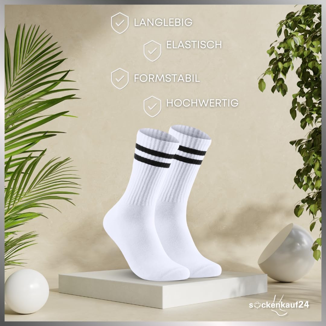 Detalle 1 de Premium Tennissocken Crew 5 Paar