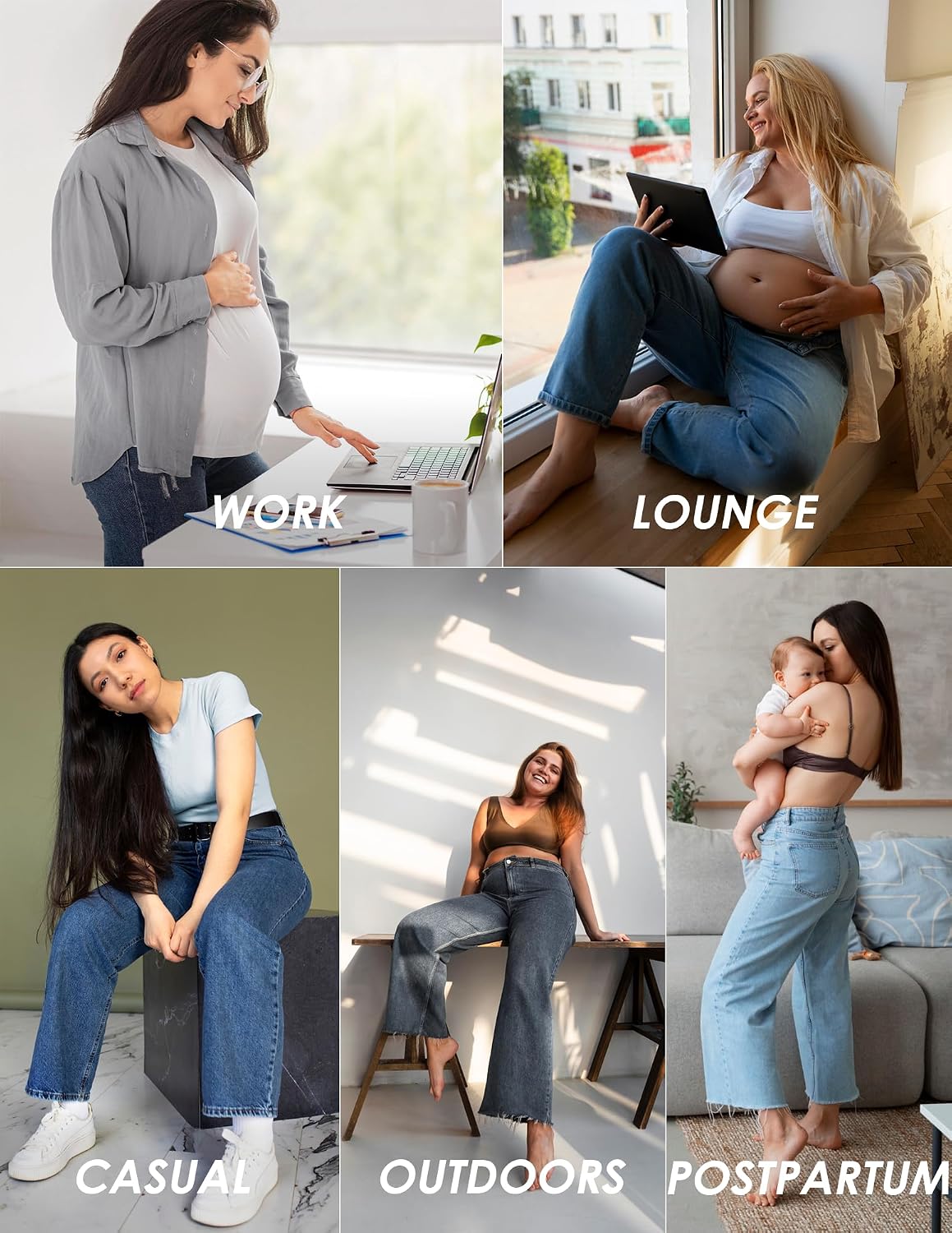 Thumbnail 4 de fitglam Maternity Jeans Straight Leg S