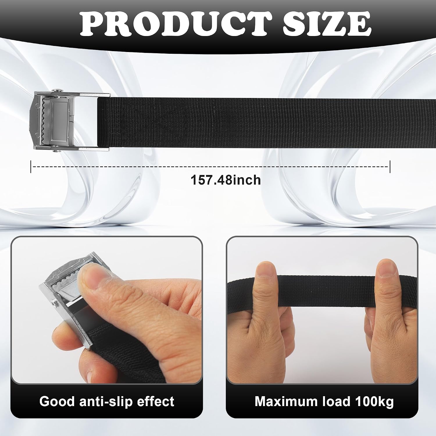 Detalle 2 de Spanngurt 25 mm x 4 m – 10 Stück
