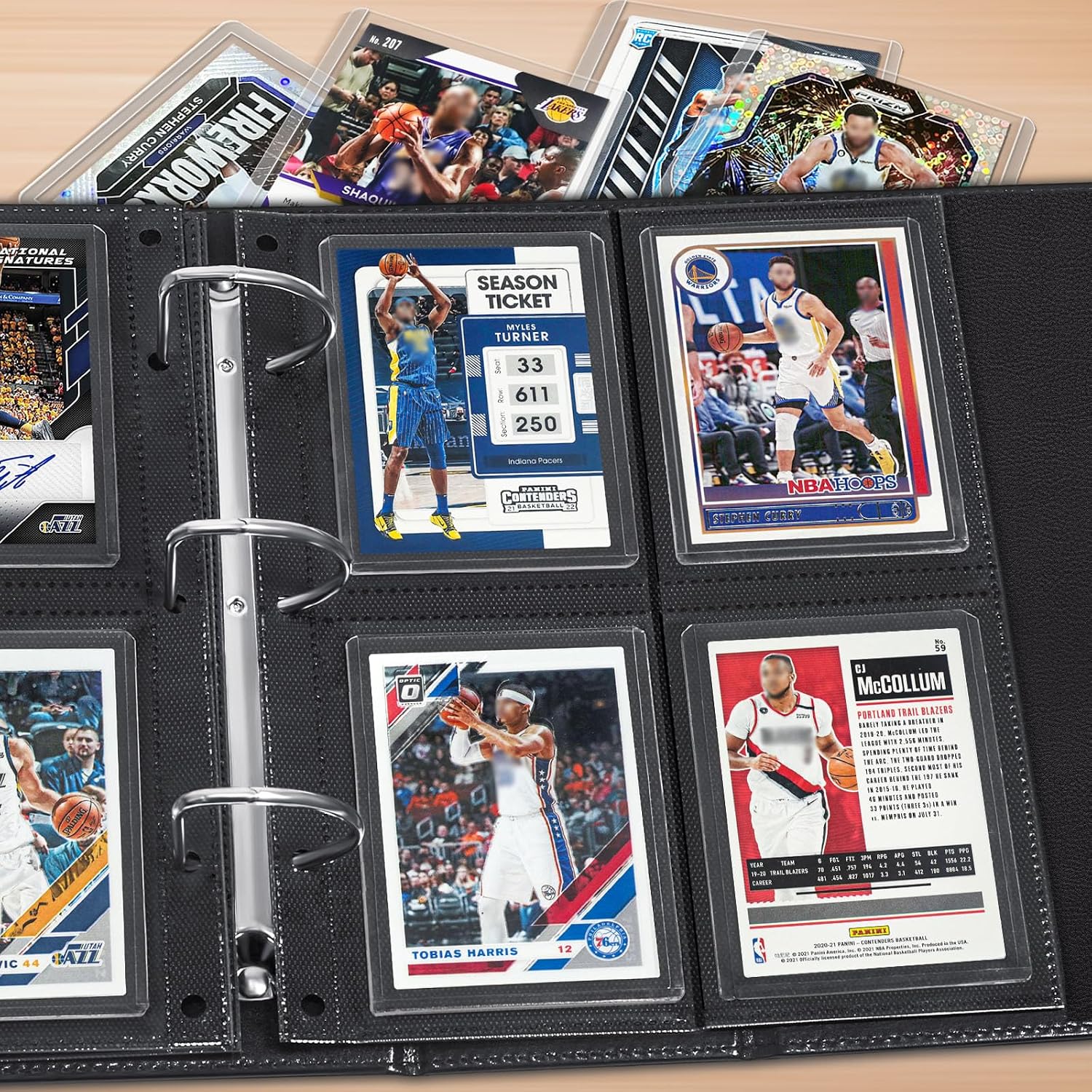 Thumbnail 6 de CollectHall トップローダー用4ポケットバインダーリフィル 25枚、両面収納・PP製