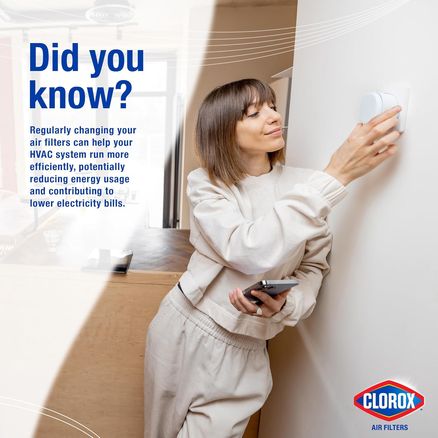Thumbnail 4 de Clorox 20x20x1 Air Filter, MERV 13, Pleated HVAC Filter – Pack of 4