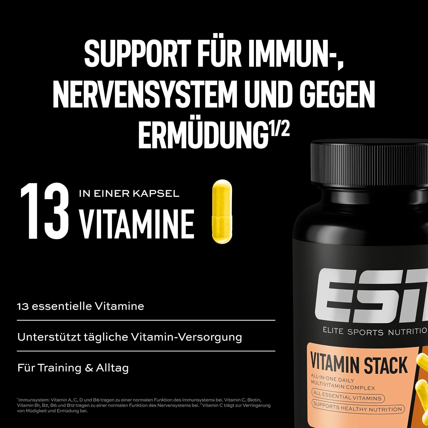 Detalle de ESN Vitamin Stack Multivitamin 120 Kapseln