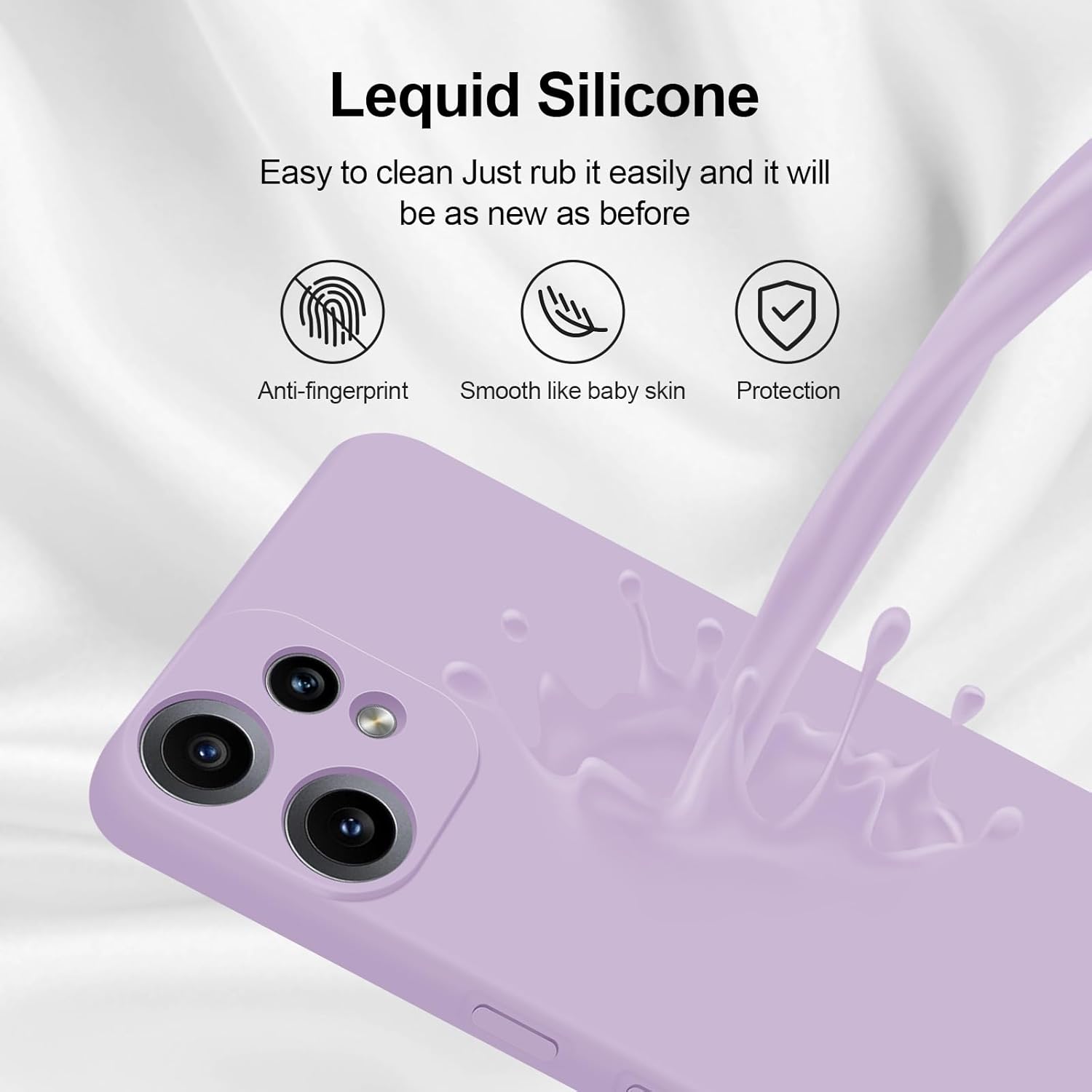 Thumbnail 3 de GiiYoon Hülle kompatibel mit Nothing CMF Phone 2 Pro – Hochwertiges Liquid Silicone Case in Lila