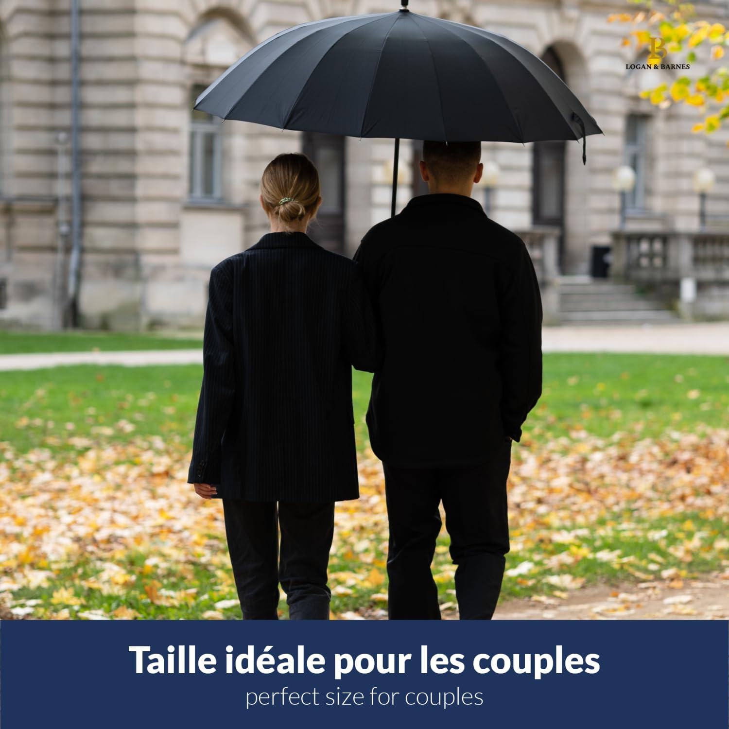 Thumbnail 6 de LOGAN & BARNES Parapluie résistant à la tempête XXL Ø120 cm Edinburgh (16 baleines)