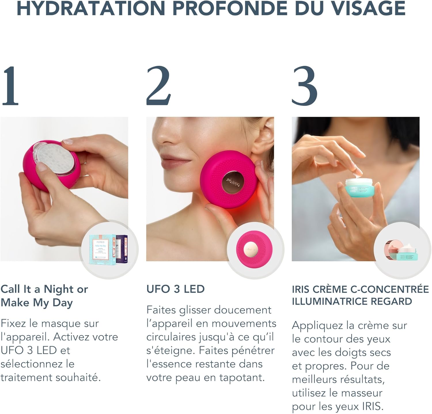 Detalle 2 de FOREO UFO 3 Appareil visage + 14 masques LED