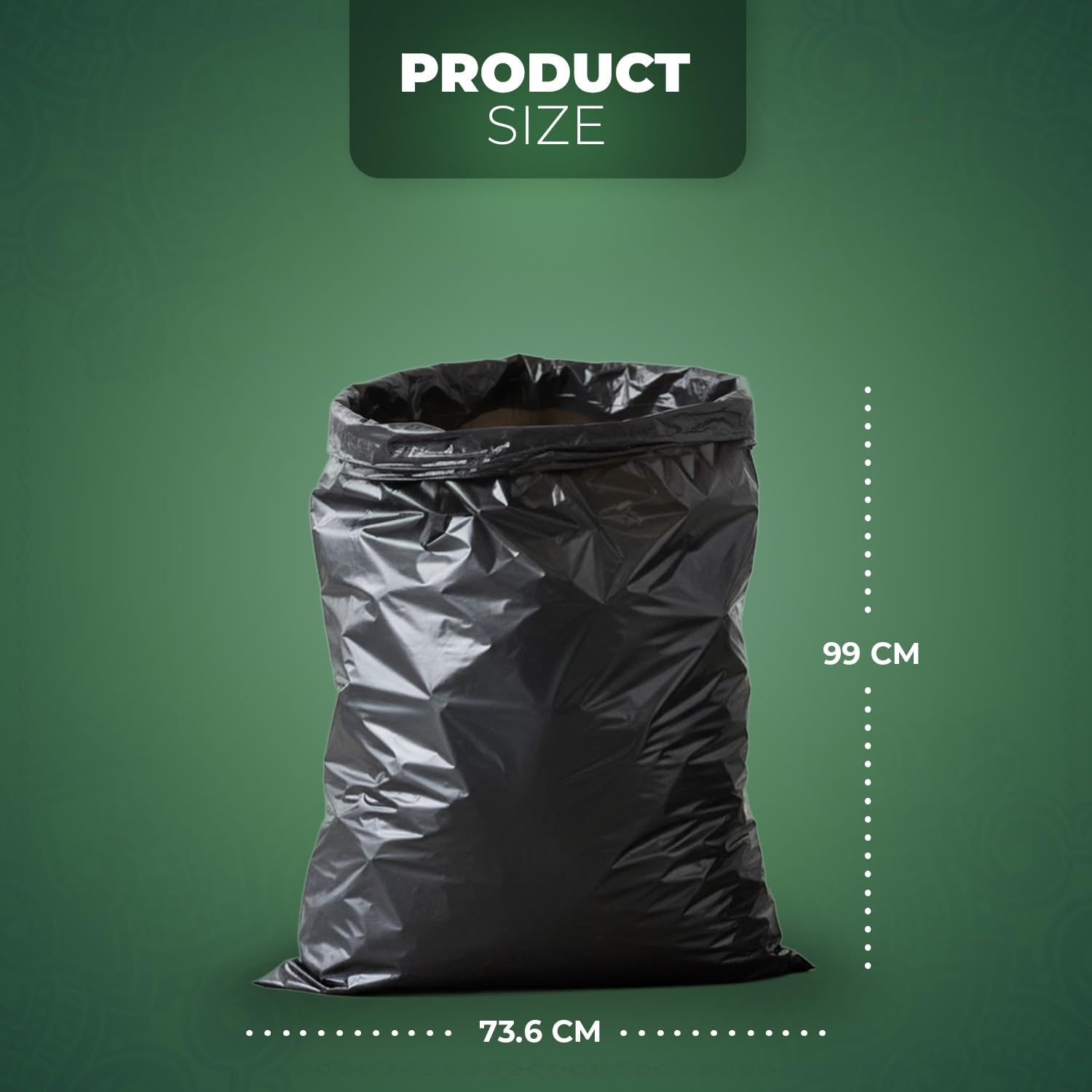 Detalle 2 de Stick Well 100L Bin Bags 50 Pack, 33µm 🗑