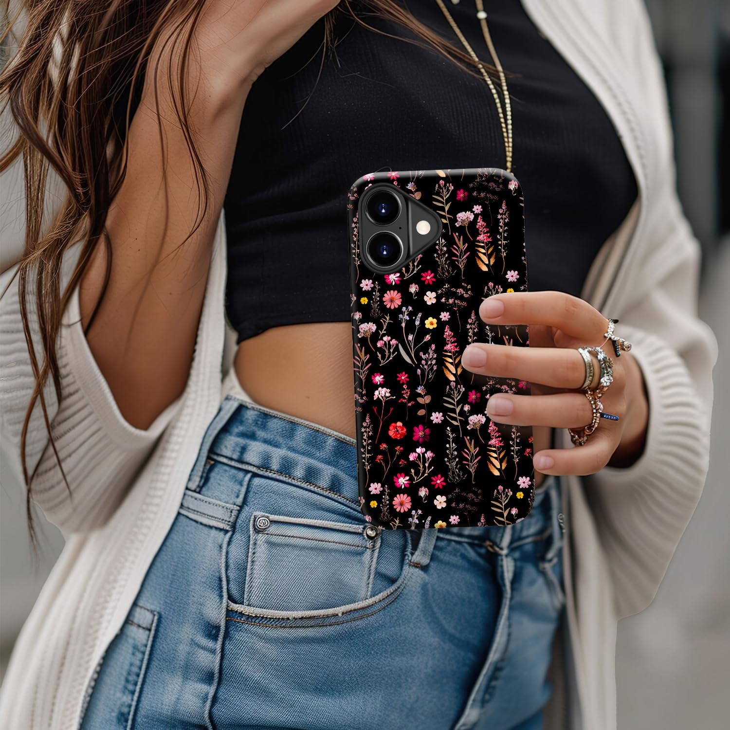 Thumbnail 3 de DorisMax for iPhone 17 Case: Cute, Preppy Floral MagSafe Protective Cover