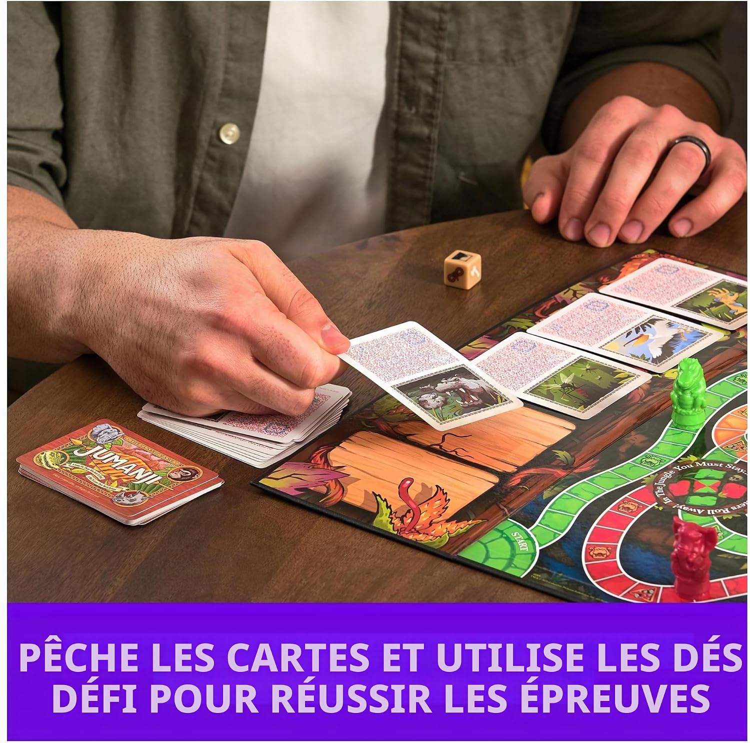 Detalle 1 de Spin Master Games Jumanji-tafelspel voor 2 tot 4 spelers vanaf 8 jaar