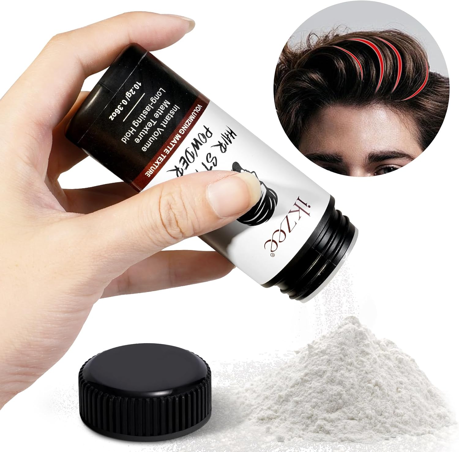 Detalle 2 de Hair Styling Powder – Texturizing Powder volumizzante opaca (2 Pack)