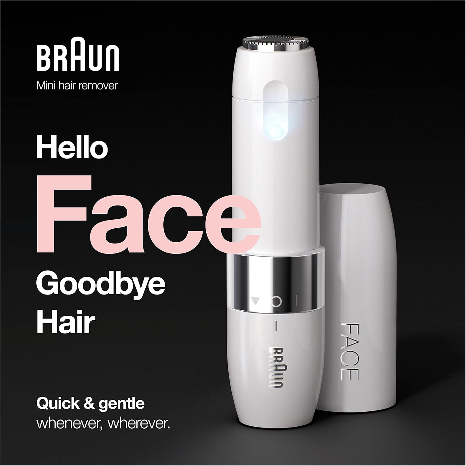 Detalle de Braun Rasoir Visage Électrique Pour Femme Face Mini FS1000 Blanc — Doux, Rapide et Portable