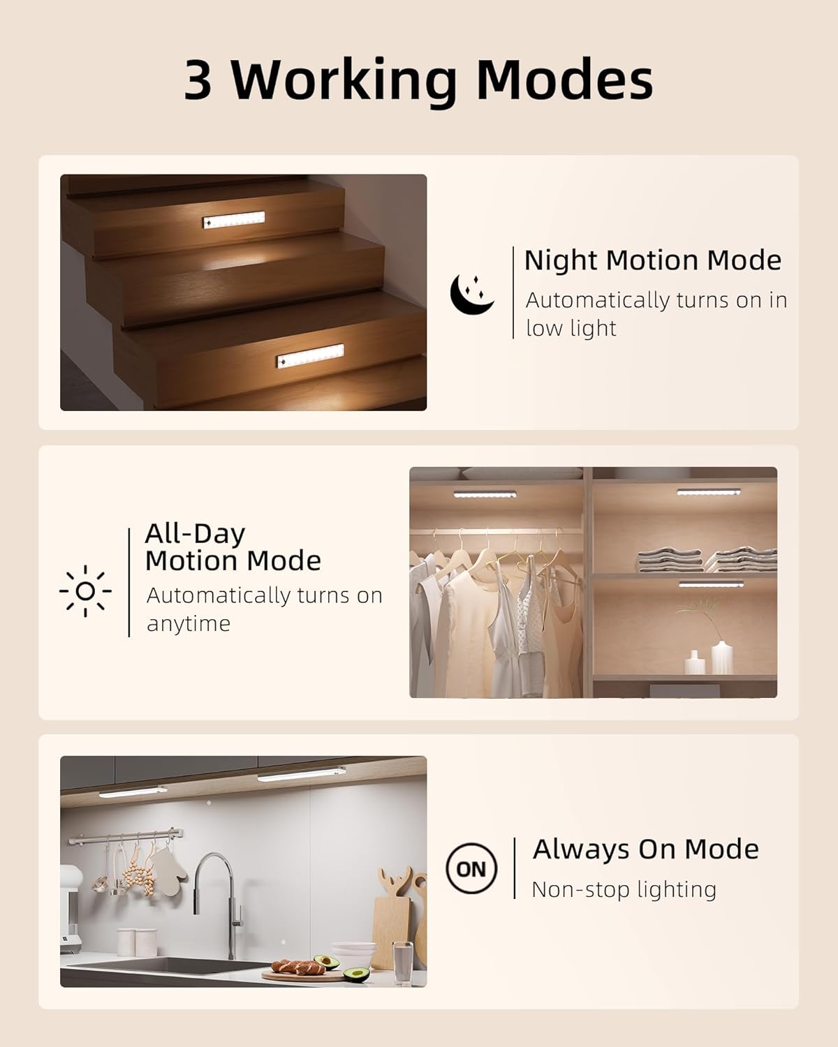 Thumbnail 6 de EZVALO 6-Pack Under Cabinet Light 2000mAh ๐ฆ