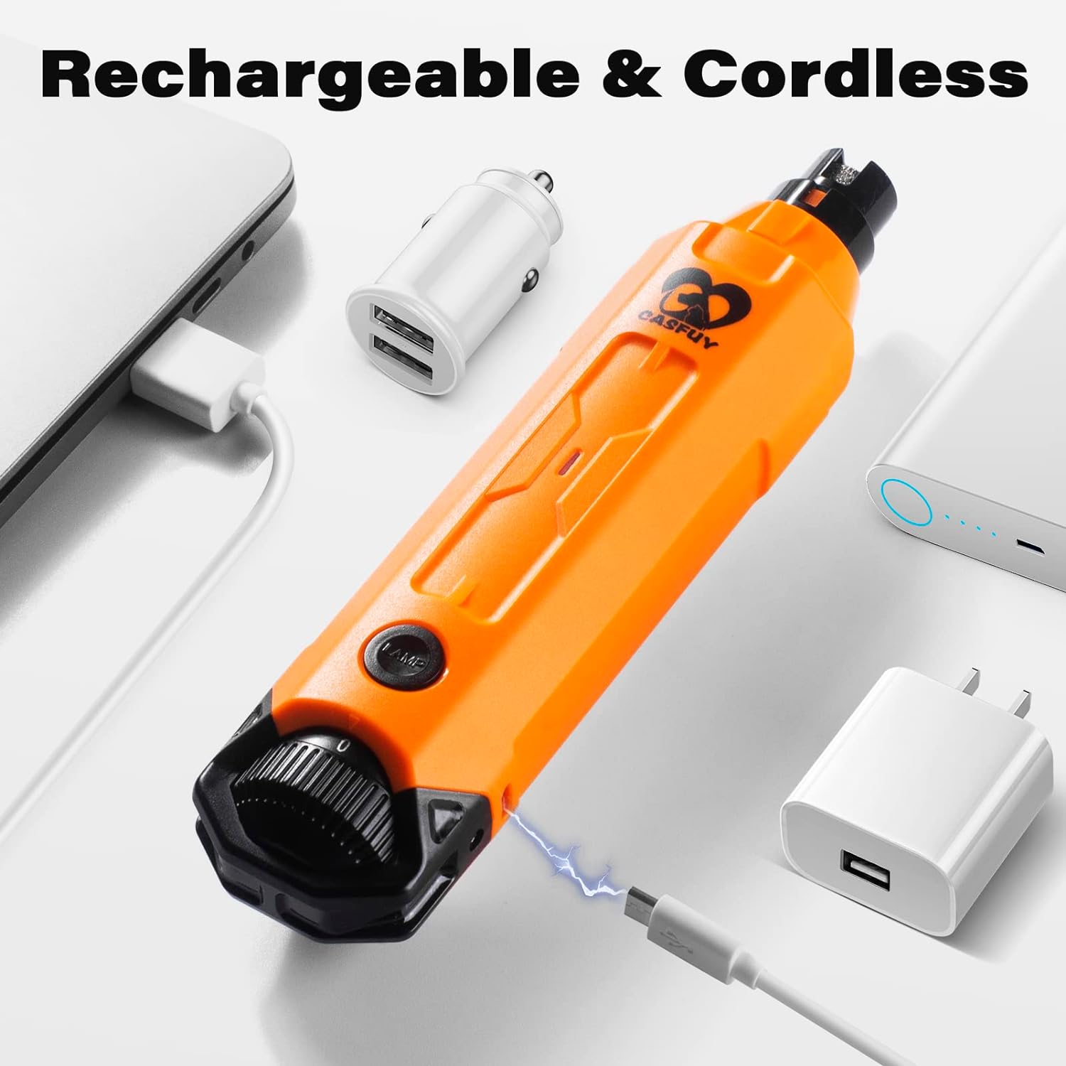 Thumbnail 5 de Casfuy 6-Speed Dog Nail Grinder –Newest Enhanced, Ultra-Quiet, Rechargeable Electric Nail Trimmer