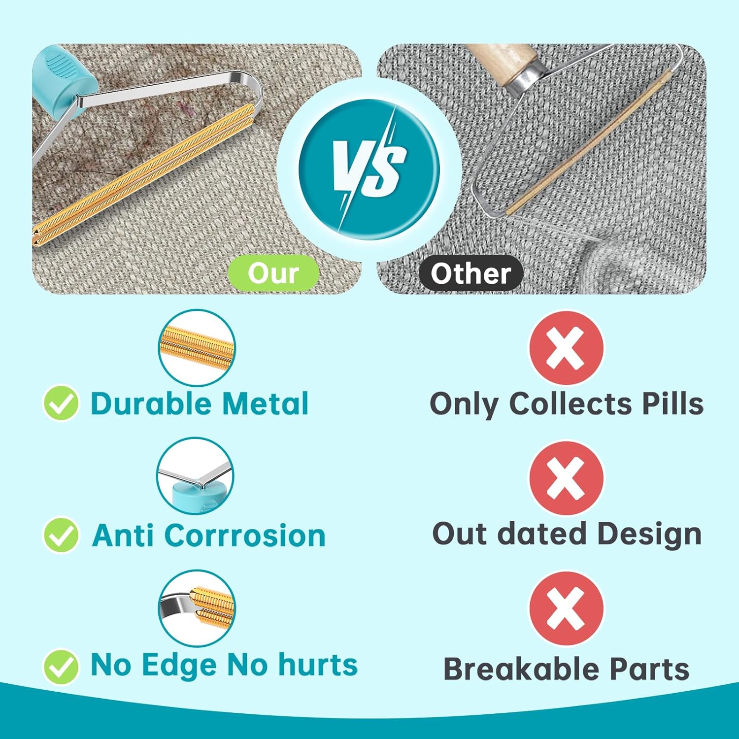 Thumbnail 5 de Cleaner Pro Fabric Shaver 2-Pack for Pet Hair 🧹