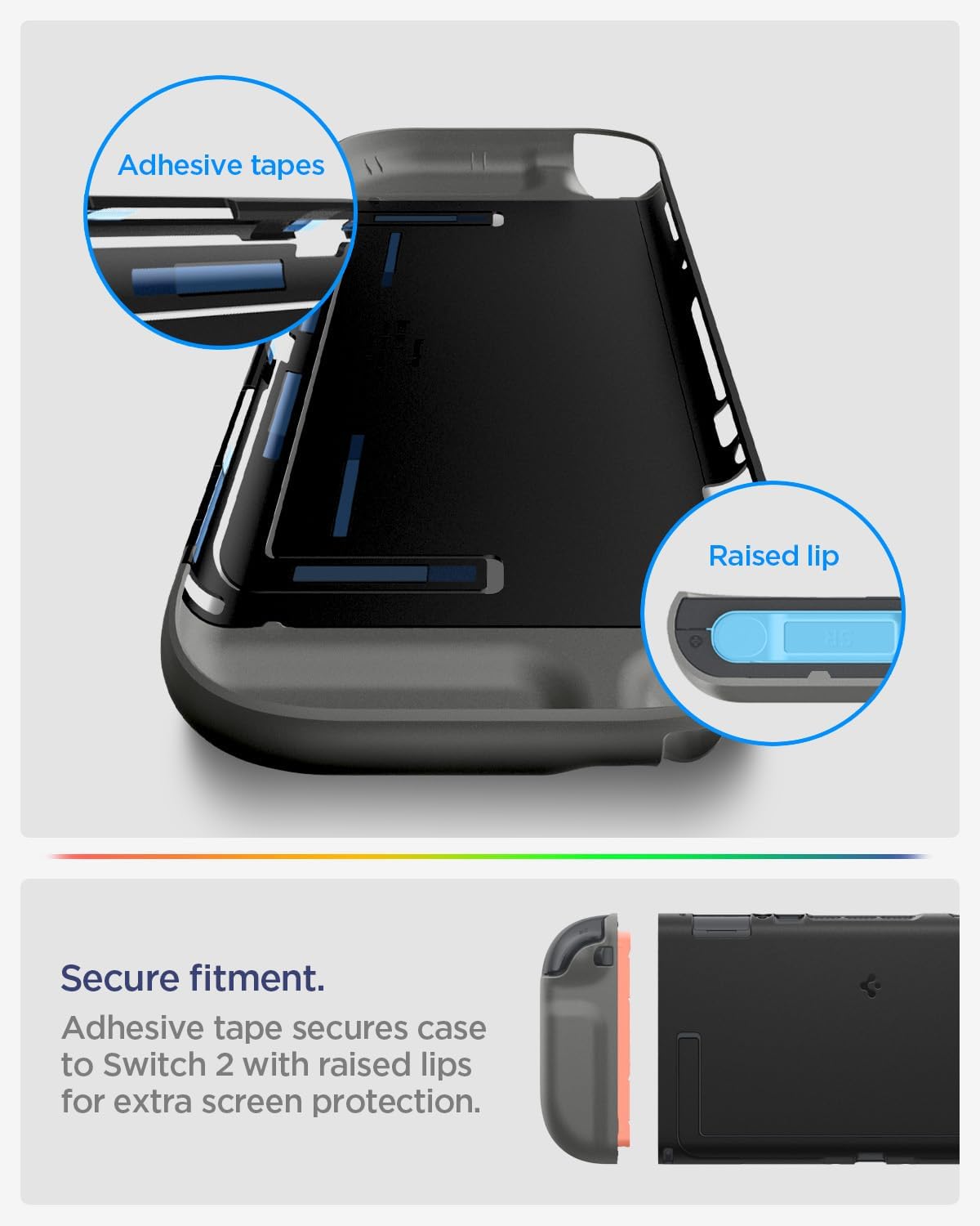 Thumbnail 4 de Spigen Nano Pop coque pour Nintendo Switch 2 (2025) avec support intégré – Sésame Noir