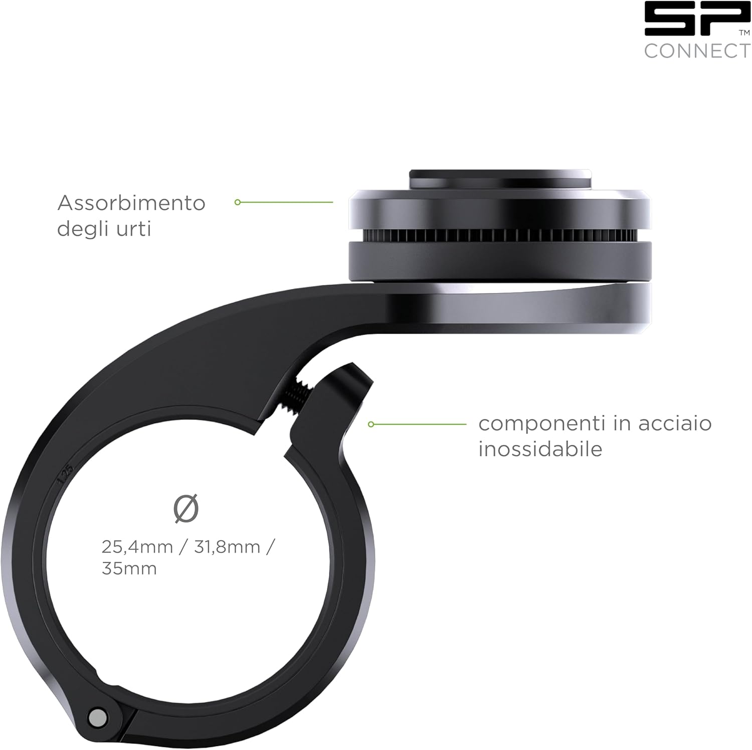 Detalle de SP CONNECT Mountain Bike Bundle SPC+ per Samsung S21 FE: supporto impermeabile e fissaggio magnetico per MTB