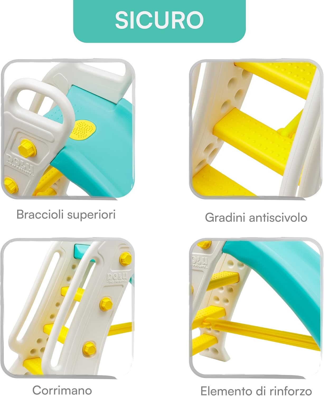 Detalle 2 de Baroni Toys Scivolo per Bambini 145 cm