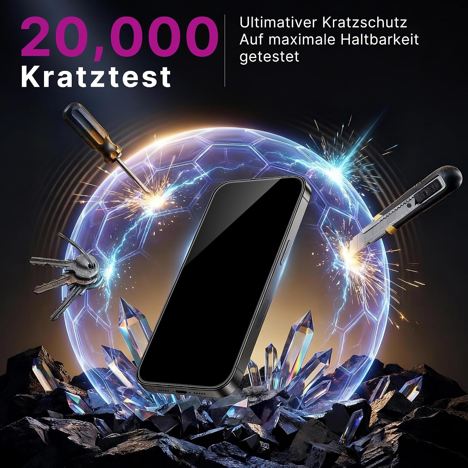 Thumbnail 4 de TUFFGLAS Sichtschutz Panzerglas iPhone 15 Pro