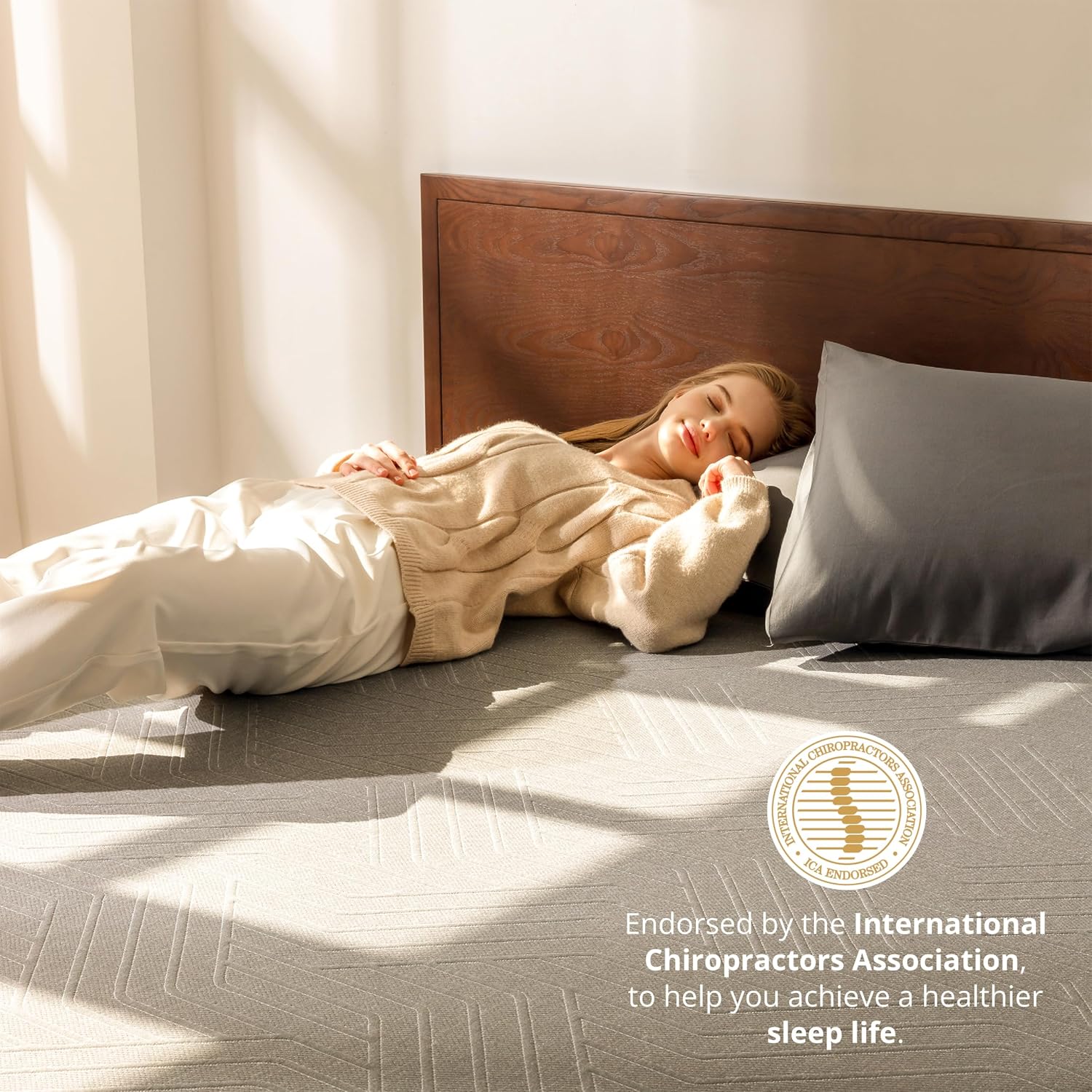 Detalle 2 de EGOHOME 10 Inch Full Memory Foam Mattress for Back Pain