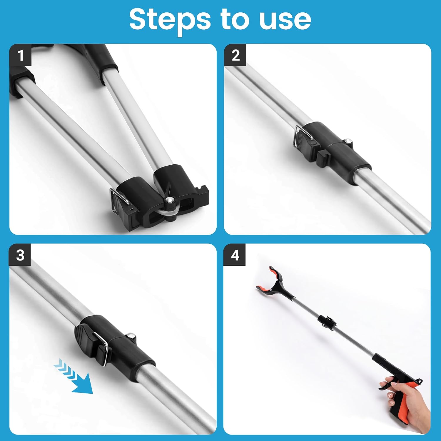 Thumbnail 6 de Foldable Grabber Reacher Tool, 34-Inch