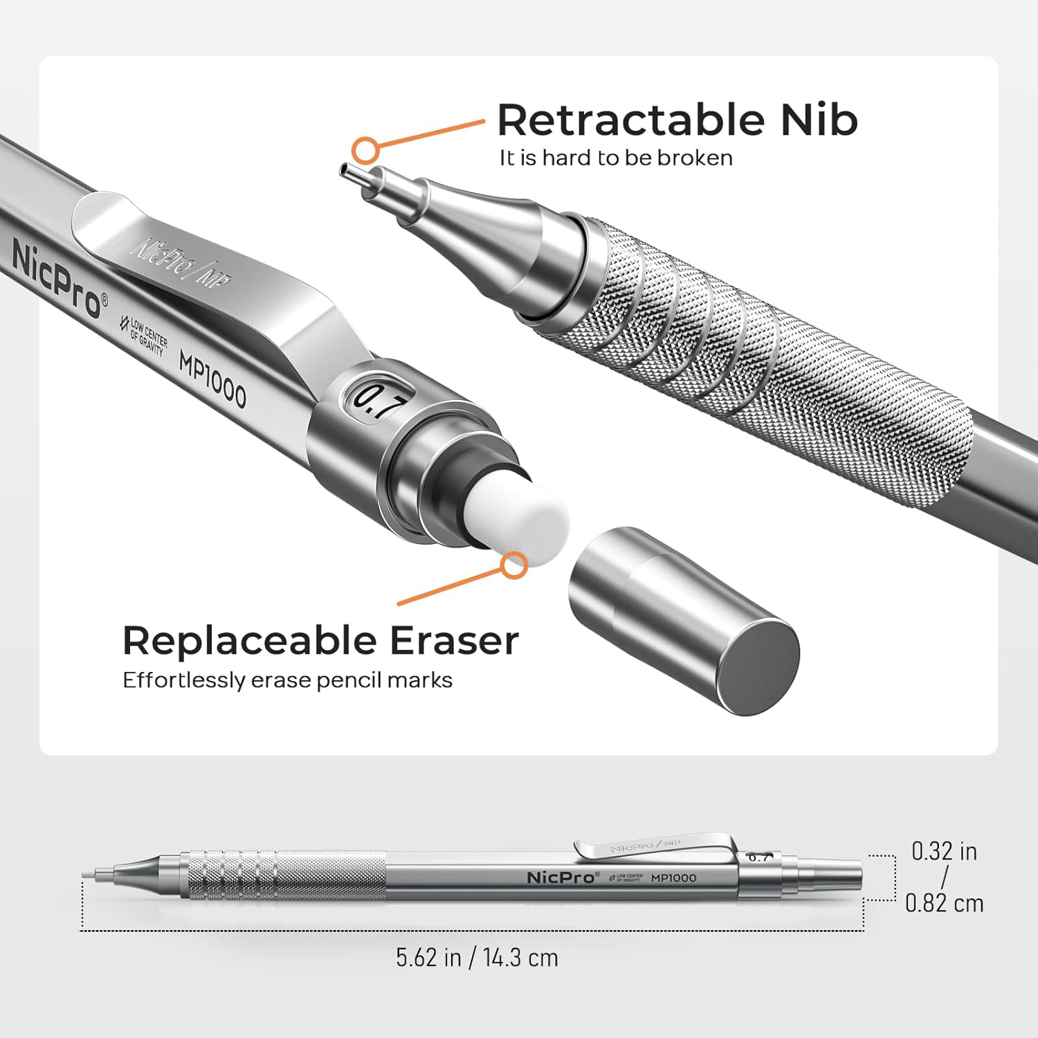 Thumbnail 2 de Nicpro MP1000 matite 0,5 mm ✏️