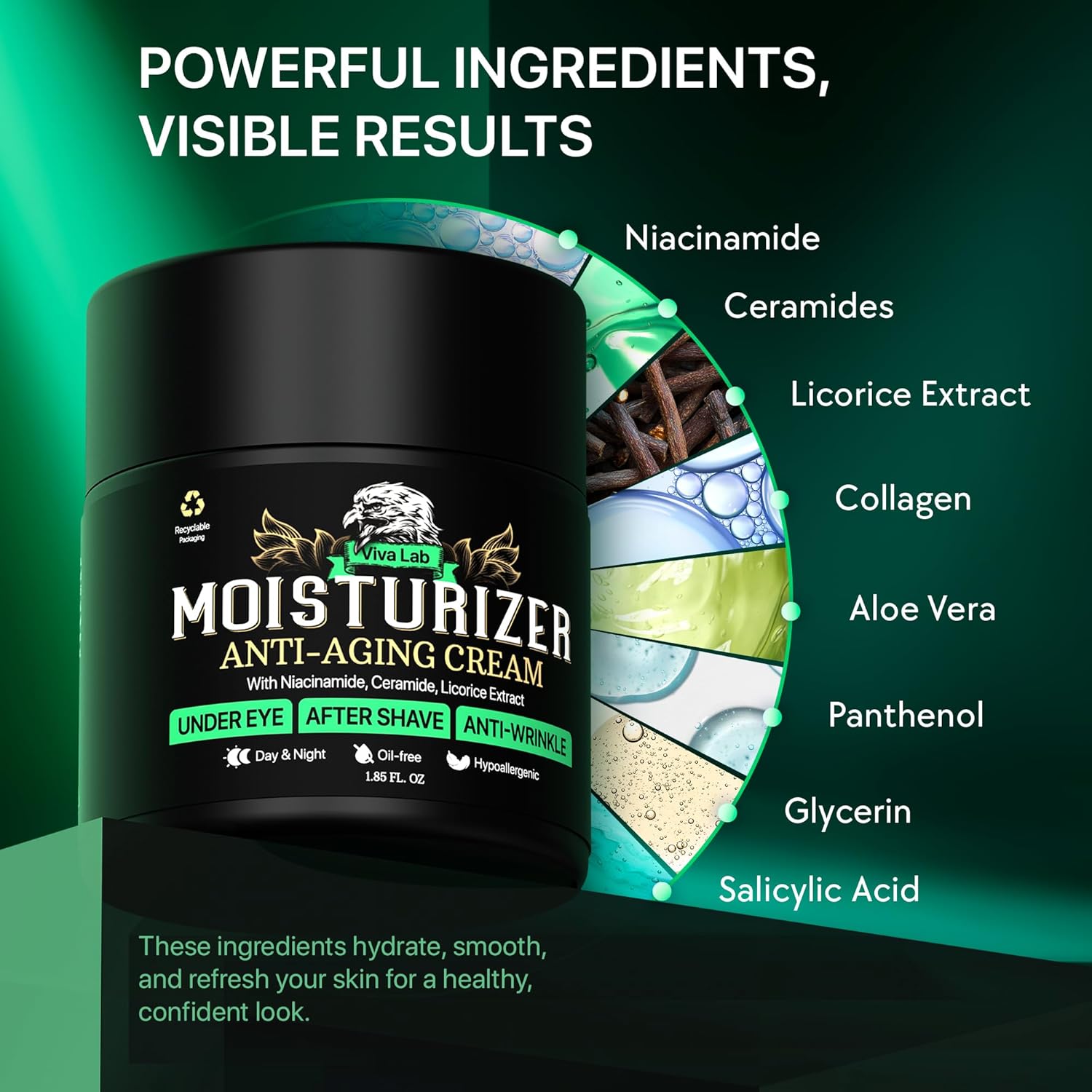 Thumbnail 4 de Viva Lab Mens Face Moisturizer 1.85oz