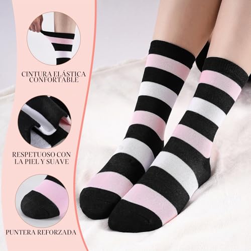Thumbnail 6 de Cirorld 10 pares: calcetines de mujer coloridos en algodón 39–42, rayas y lunares