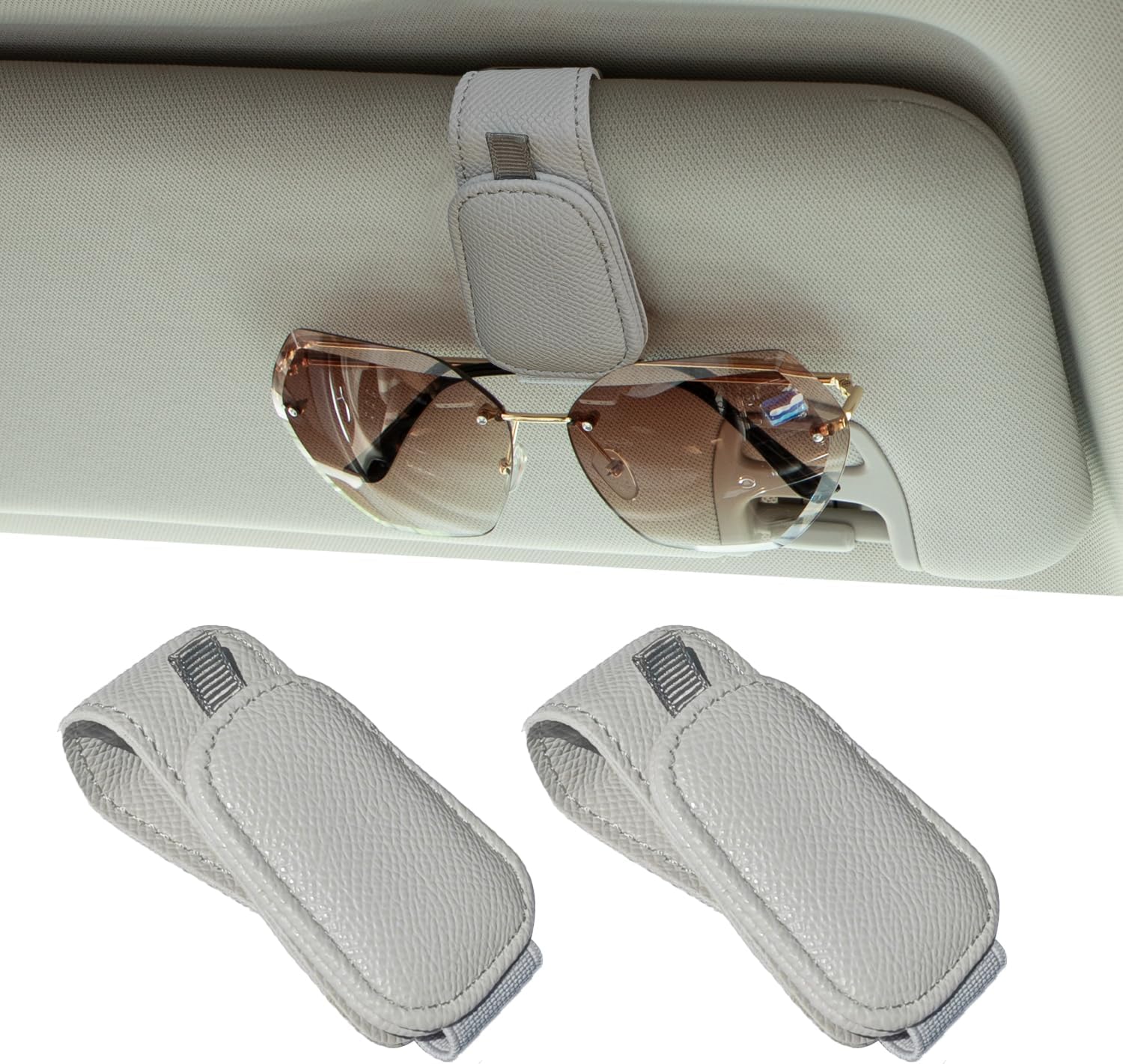 Detalle de Yuoyar 2-Pack Magnetic Sunglass Holder 🕶