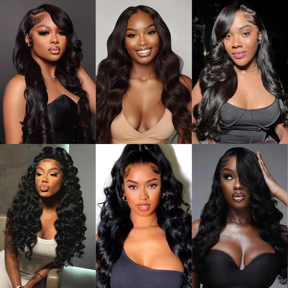 Thumbnail 6 de TNICE 18 inch Body Wave pruik van mensenhaar met 13x6 lace front