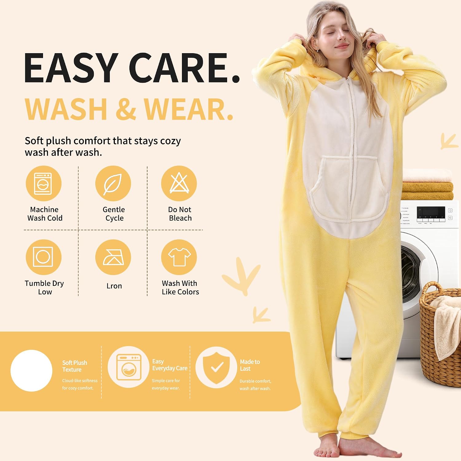 Detalle de HOMEHUAL Animal Onesie Flannel
