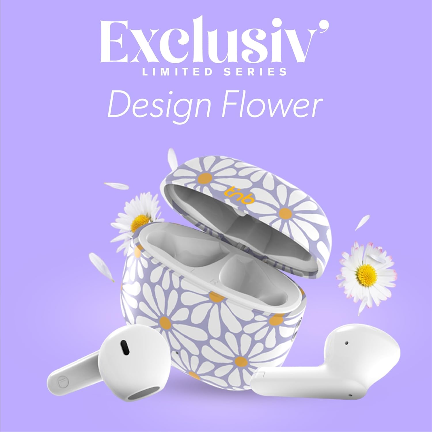 Thumbnail 5 de T'nB Collection Exclusiv’ Flower — écouteurs Bluetooth 5,3 semi intra-auriculaires avec micro intégré