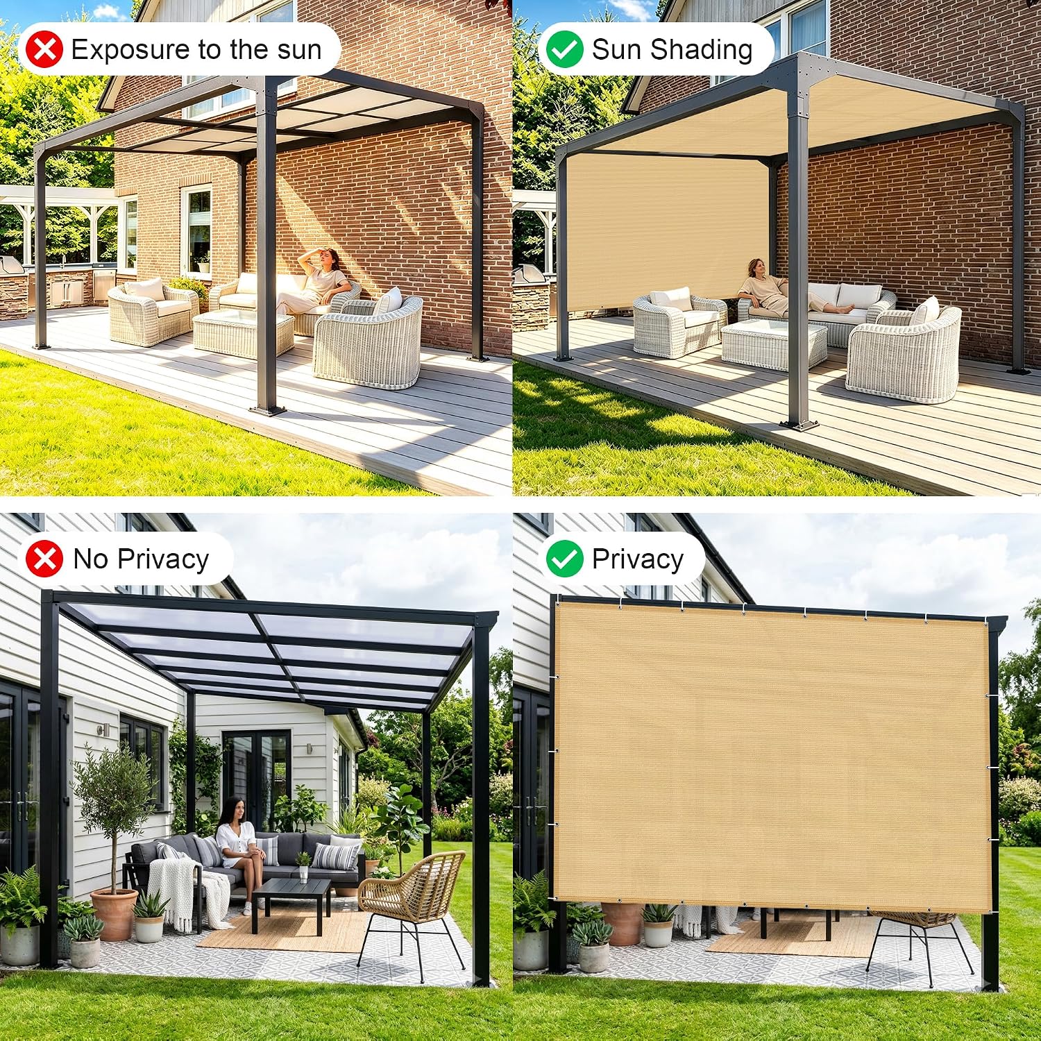 Detalle de SUNNY GUARD Shade Cloth 8x12 FT