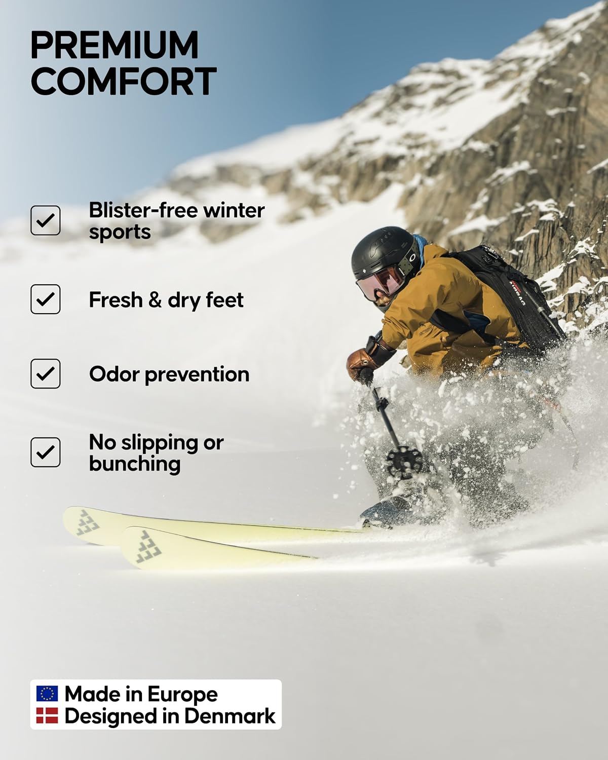 Detalle de Merino ski socks with cushioning