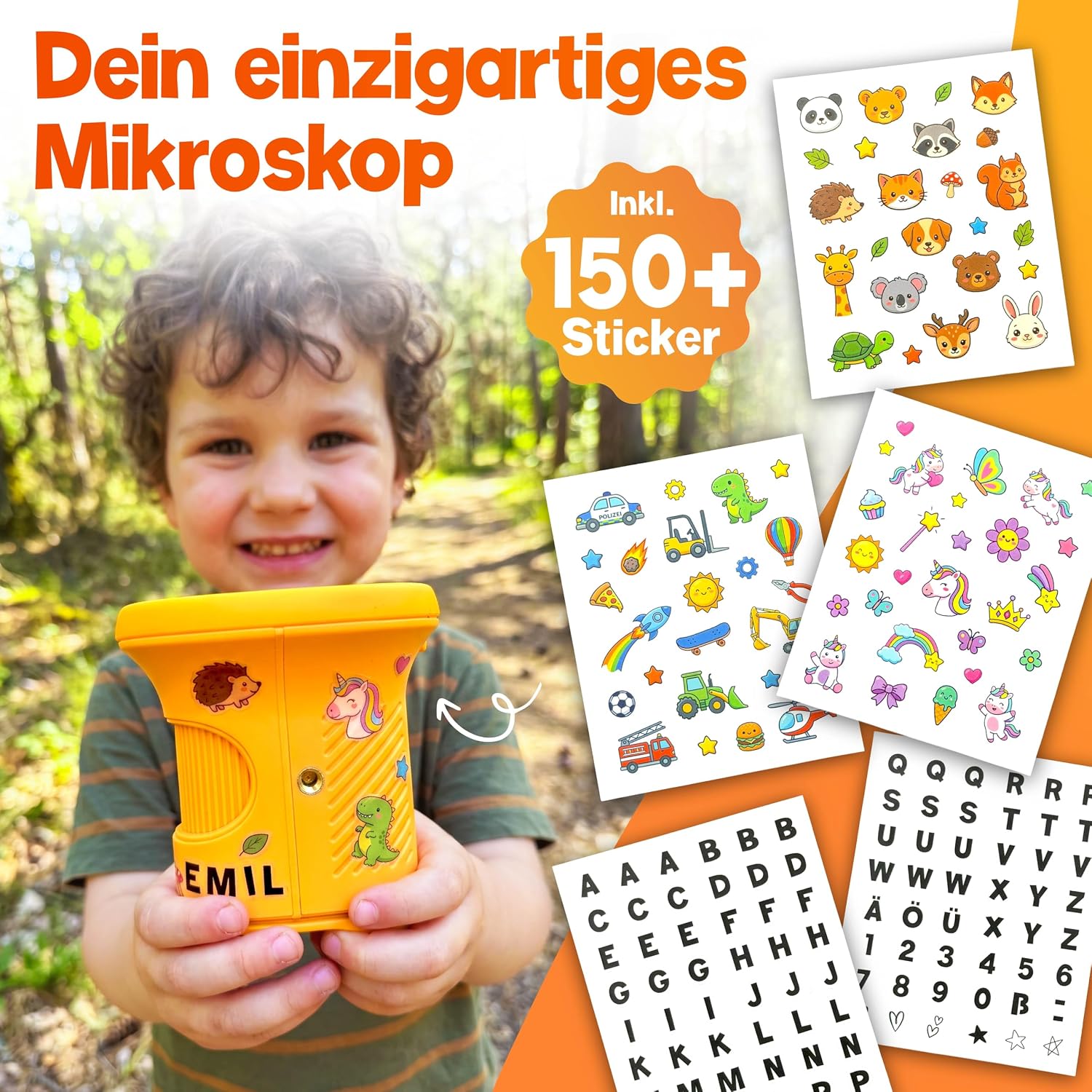Detalle de Mutkind Digitales Mikroskop für Kinder – 1000X Vergrößerung, Foto-Funktion und HD-Bildschirm